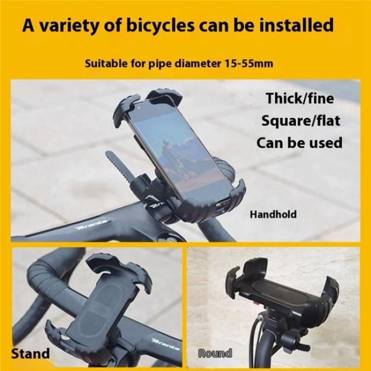 Z012 360 Degree Rotation Motorcycle Bicycle Handlebar Rearview Mirror Phone Mount