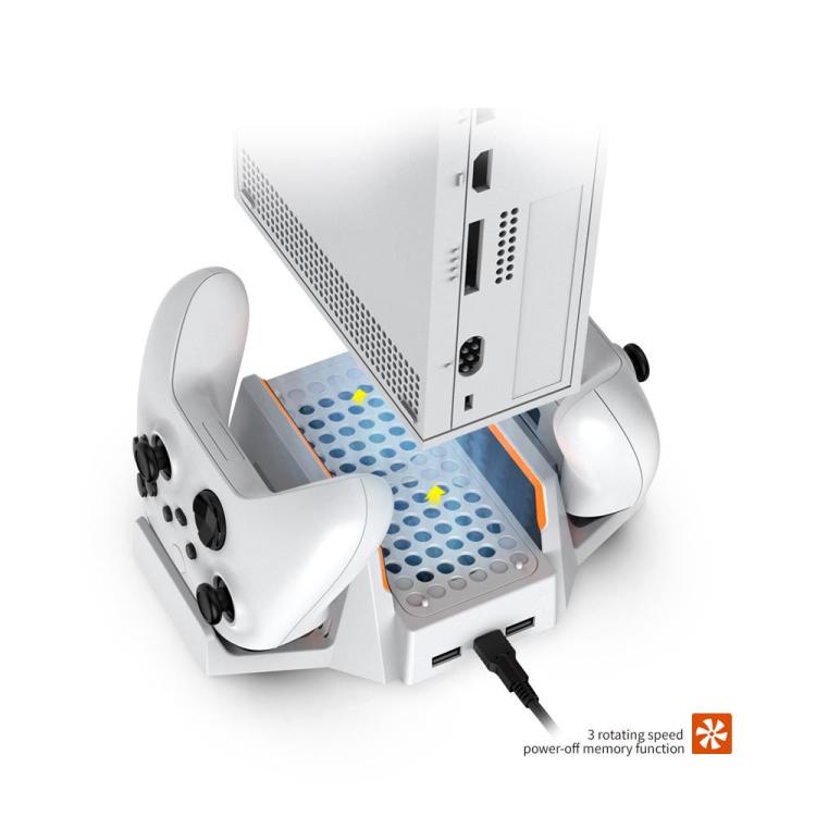For Xbox Series S / X DOBE TYX-0663 Vertical Cooling Charging Stand Dual Controller Holder Base