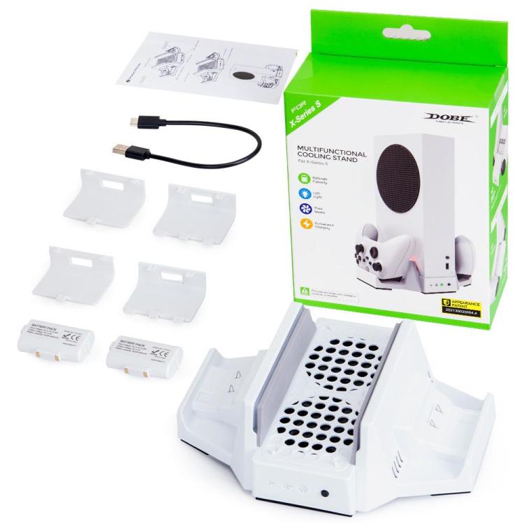 For Xbox Series S / X DOBE TYX-0663 Vertical Cooling Charging Stand Dual Controller Holder Base