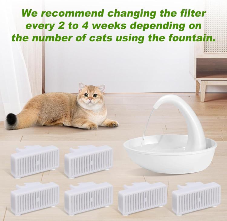 3pcs / Pack T-Shaped Filters Replacement Refill For Pioneer Mini Vortex And Swan Pet Drinking Fountain