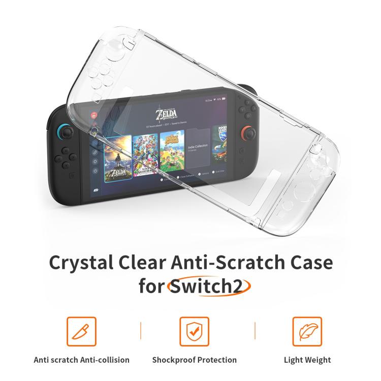 Game Console Split Full Cover Transparent PC Protective Case
