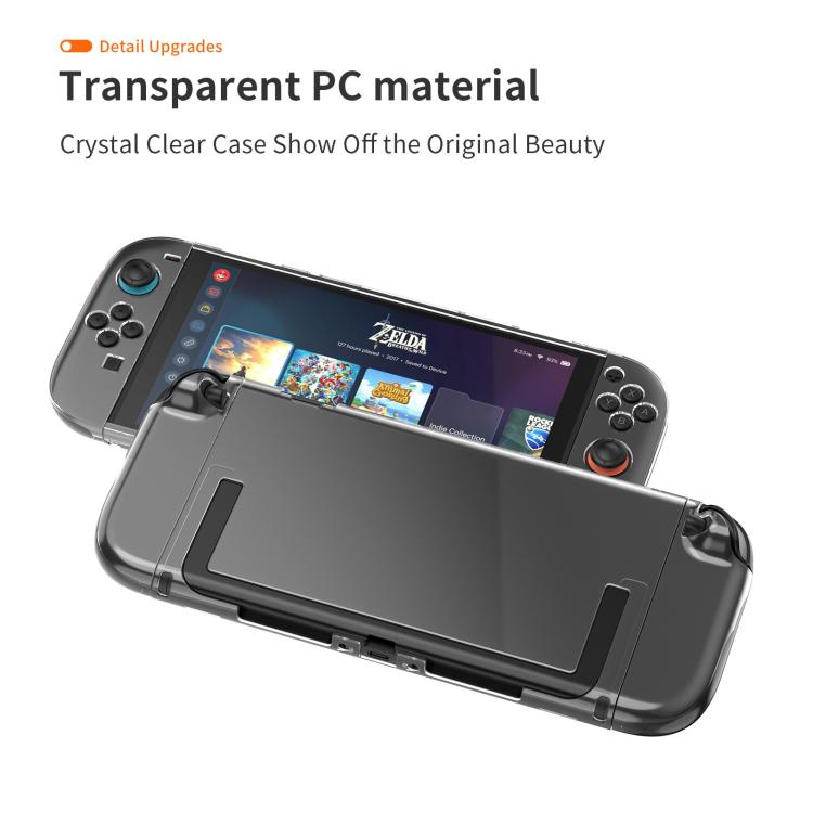 Game Console Split Full Cover Transparent PC Protective Case