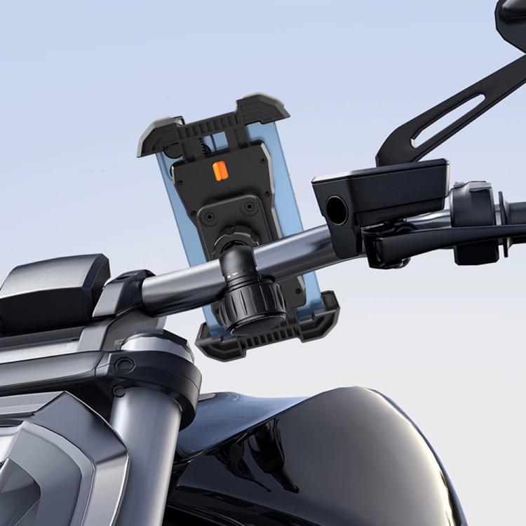 QX-25A Motorcycle Bicycle Handlebar Phone Mount 360 Rotation Shockproof Navigation Holder