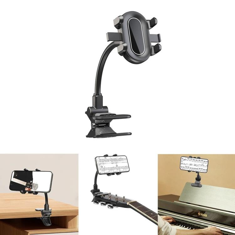 For Electric Guitar Bass Ukulele Piano Panel Live Teaching Universal Phone Holder
