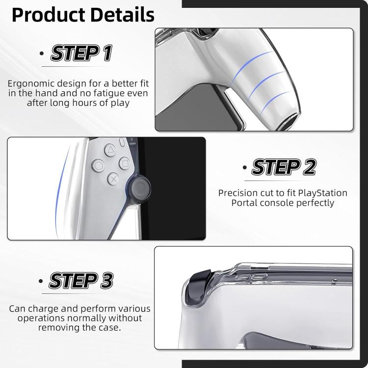 Streaming Handheld Console Crystal Clear PC Protective Case