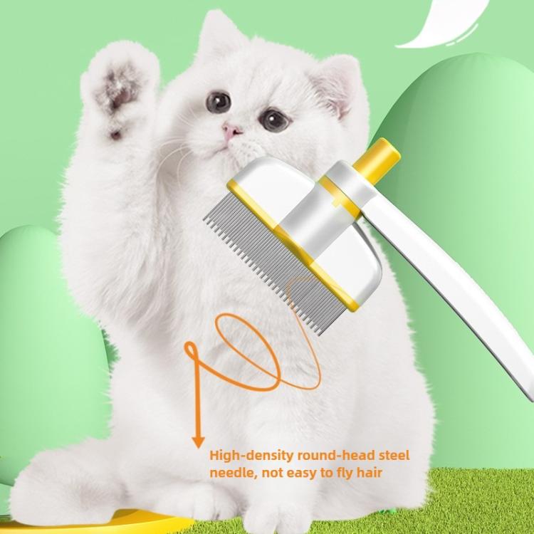 Pet Hair Removal Tool One Touch Rotating Fine Tooth Comb