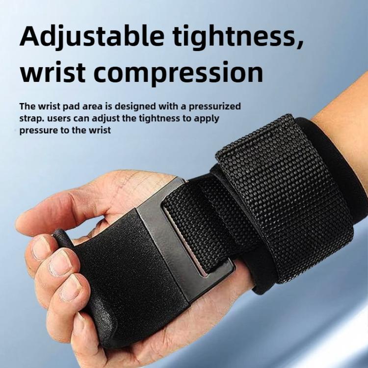 1 Pair Fitness Steel Plate Assist Hook Wristband