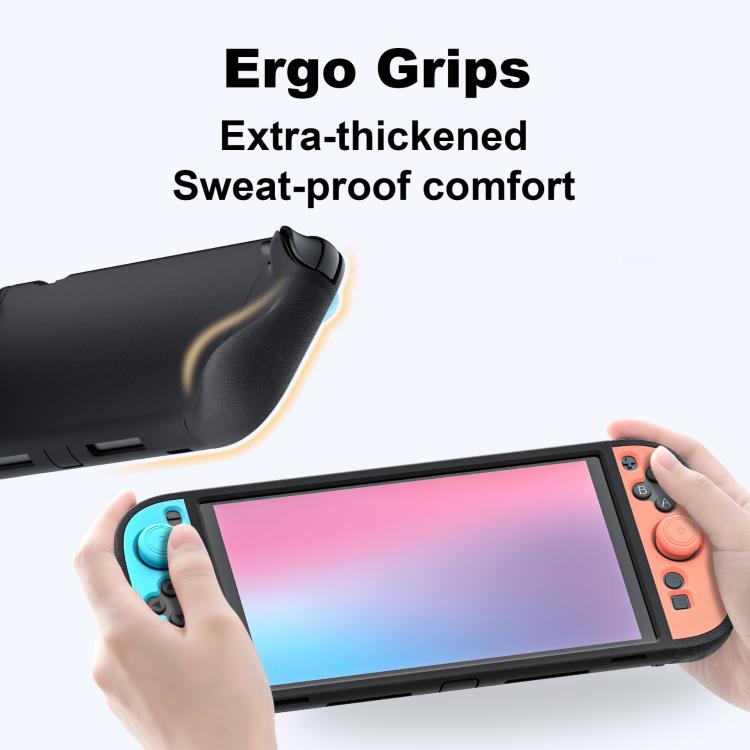 Game Console Controllers Detachable Dual-Color Split Silicone Protective Case with Joystick Caps