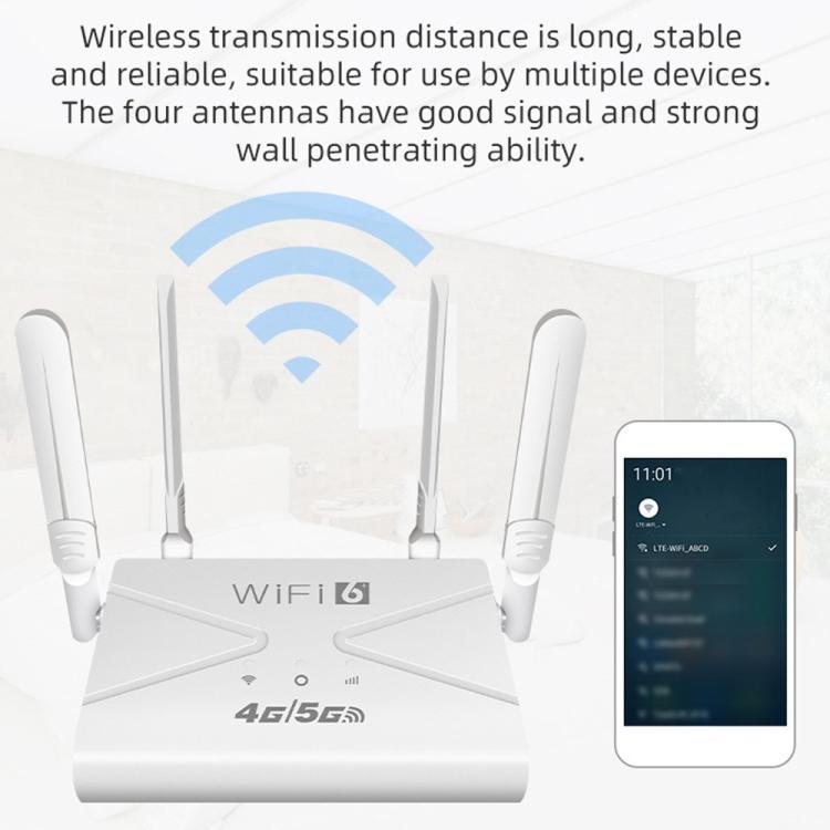 CPF907-L  American Version 4 Antennas Single WAN Port WiFi6 Home Use Router 4G LTE WiFi Router