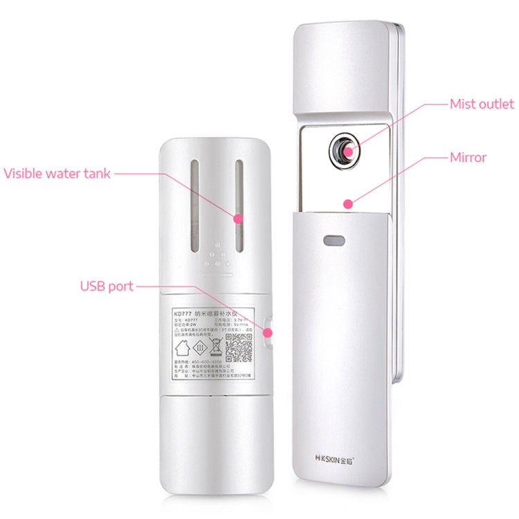 K-SKIN KD777 Nano Cool Facial Sprayer Handheld Portable Skincare Humidifier Skin Care