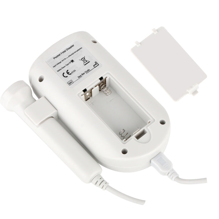 FD-100 Digital Fetal Doppler Ultrasound Sound Baby Heartbeat Detector Monitor LED Digital Prenatal Pocket Fetal Doppler Stethoscope