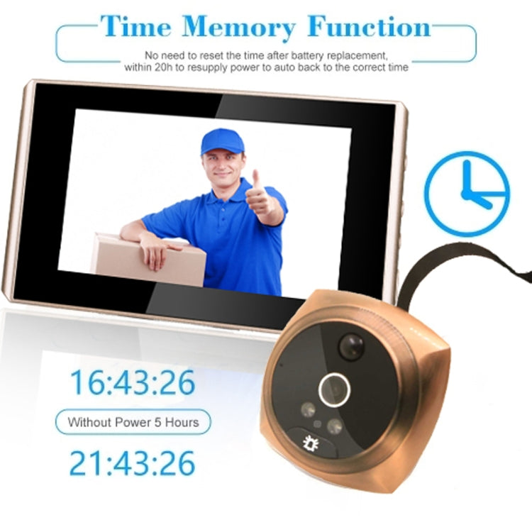 4.3 inch LCD Color Screen Digital Doorbell Door Eye Doorbell Electronic Peephole Door Camera Viewer