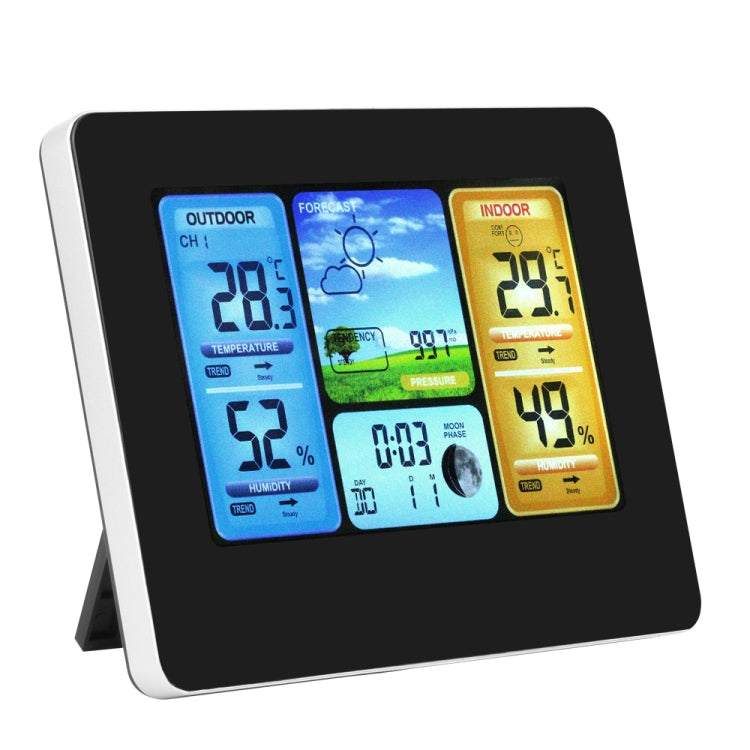 FJ3373   Weather Station Wireless Indoor Outdoor Sensor Multifunction Thermometer Hygrometer Digital Alarm Clock Barometer Forecast