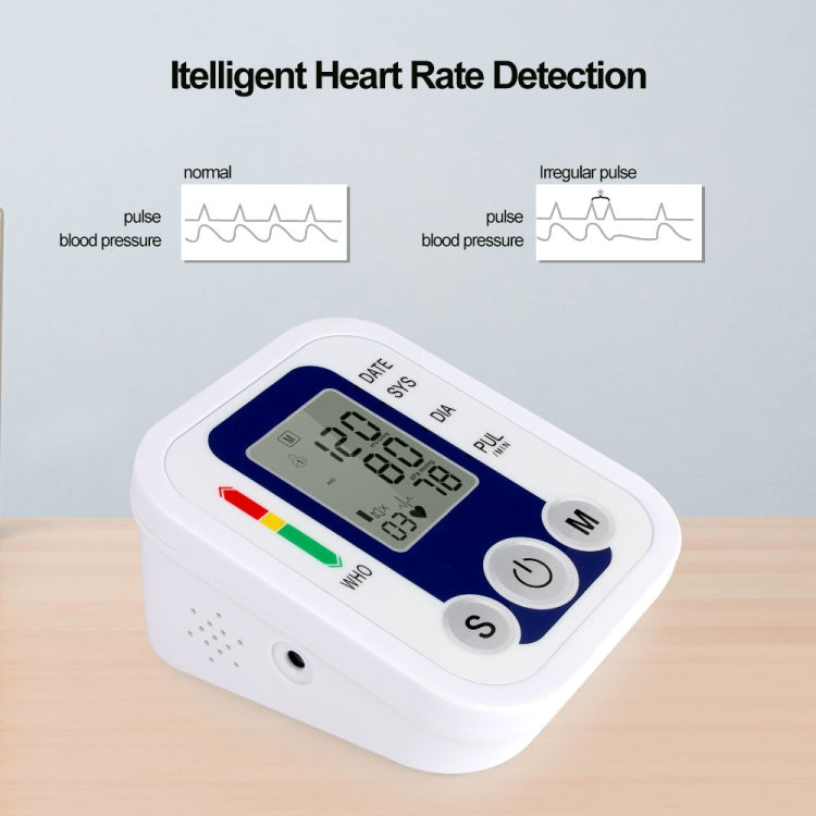 ZK-B02   Automatic Digital Upper Arm Blood Pressure Monitor Sphygmomanometer Pressure Gauge Heart Beat Rate Meter Tonometer Pulsometer