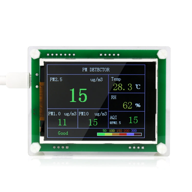 PMS5003  Car PM2.5 Detector Tester Meter Air Quality Monitor Home Gas Thermometer Analysis For Home Car Office Outdoors