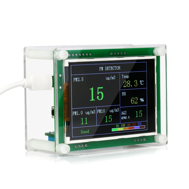 PMS5003  Car PM2.5 Detector Tester Meter Air Quality Monitor Home Gas Thermometer Analysis For Home Car Office Outdoors
