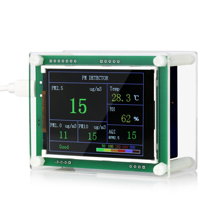 PMS5003  Car PM2.5 Detector Tester Meter Air Quality Monitor Home Gas Thermometer Analysis For Home Car Office Outdoors