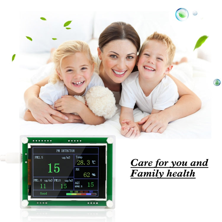 PMS5003  Car PM2.5 Detector Tester Meter Air Quality Monitor Home Gas Thermometer Analysis For Home Car Office Outdoors