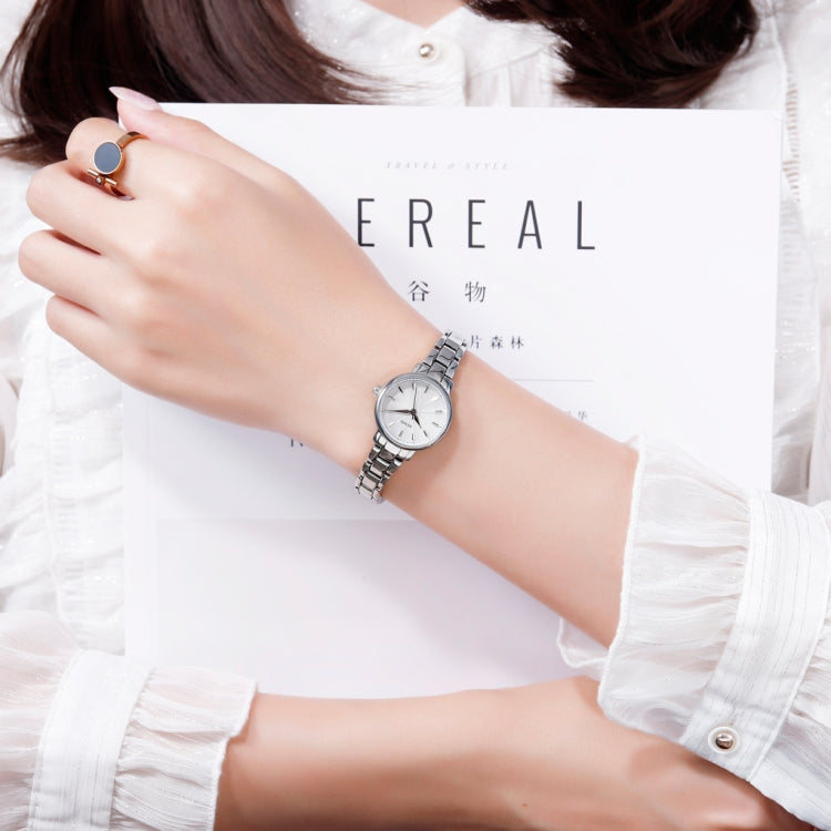 Skmei 1410 Lady Quartz Watch European and American Fashion Watch Business Leisure Steel Belt Lady Watch