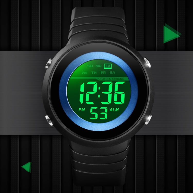 SKMEI 1497 Fashion Simple Backlight Single Display Electronic Watch Timing Alarm Watch