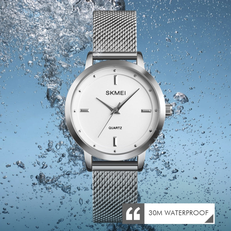 SKMEI 1528 Simple Fashion Lady Watch Casual Netting Scale