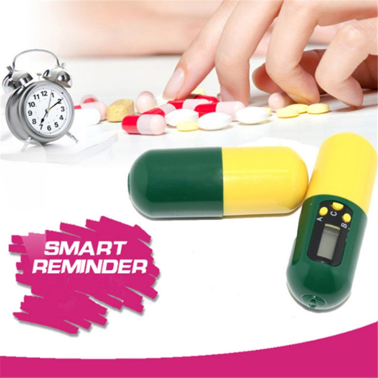Pill-Type Electronic Pillbox Timer Portable Large-Capacity One-Piece Smart Reminder Kit