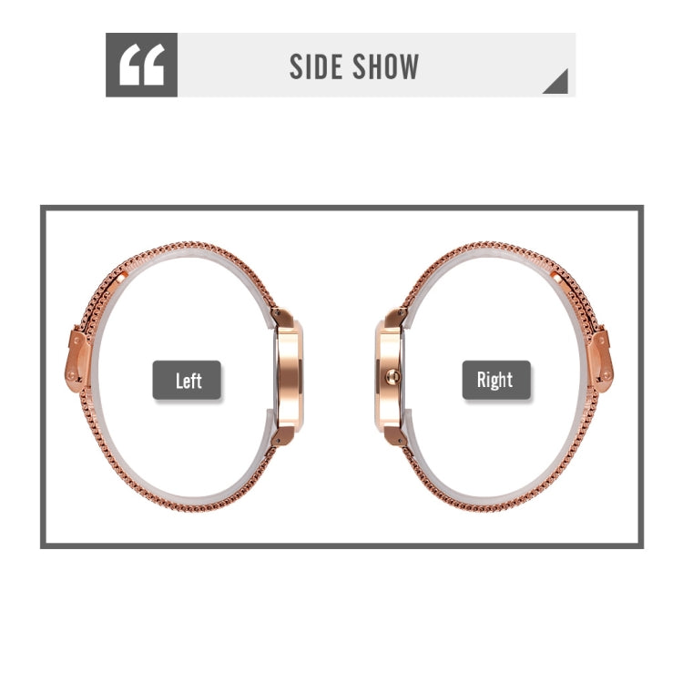 Skmei 1595 Fashion Elegant Scale Free Steel Mesh Belt Women's Watch Waterproof Business Student Quartz Watch Female