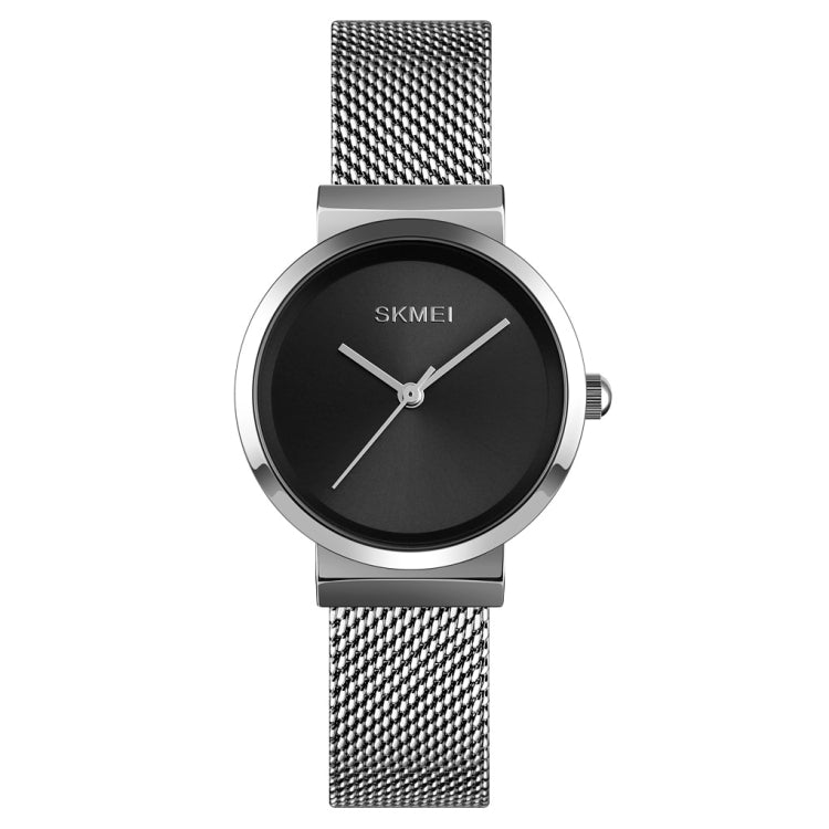 Skmei 1595 Fashion Elegant Scale Free Steel Mesh Belt Women's Watch Waterproof Business Student Quartz Watch Female