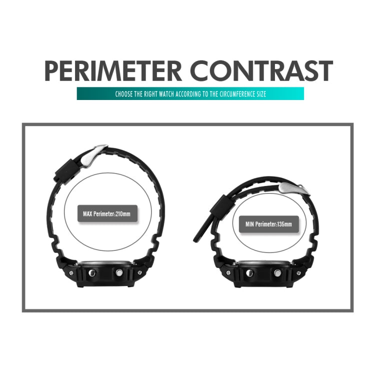 Skmei 1608 Multi-Function Student Electronic Watch Waterproof Timing Silicone Sports Watch