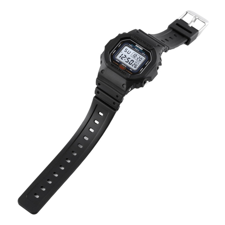 Skmei 1608 Multi-Function Student Electronic Watch Waterproof Timing Silicone Sports Watch