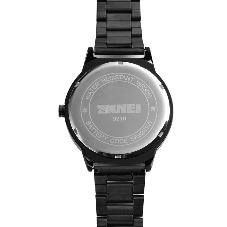 Skmei 9210 Fashion Trend Mens Business Wristwatch Simple Three-Dimensional Surface Waterproof Gold Quartz Watch Man