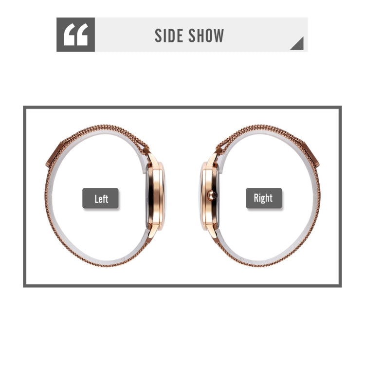 Skmei 9212 Fashion Lady Quartz Watch Student Female Temperament Waterproof Magnetic Suction Net Belt Watch