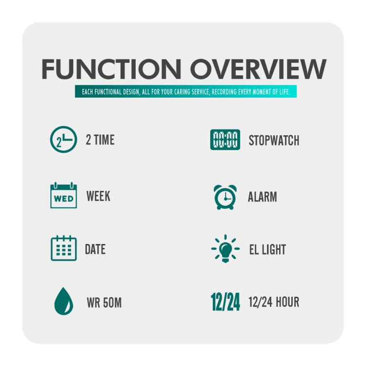 Skmei 1562 Multi Function Outdoor Sports Waterproof Student Electronic Watch Ten Year Battery Mens Watch