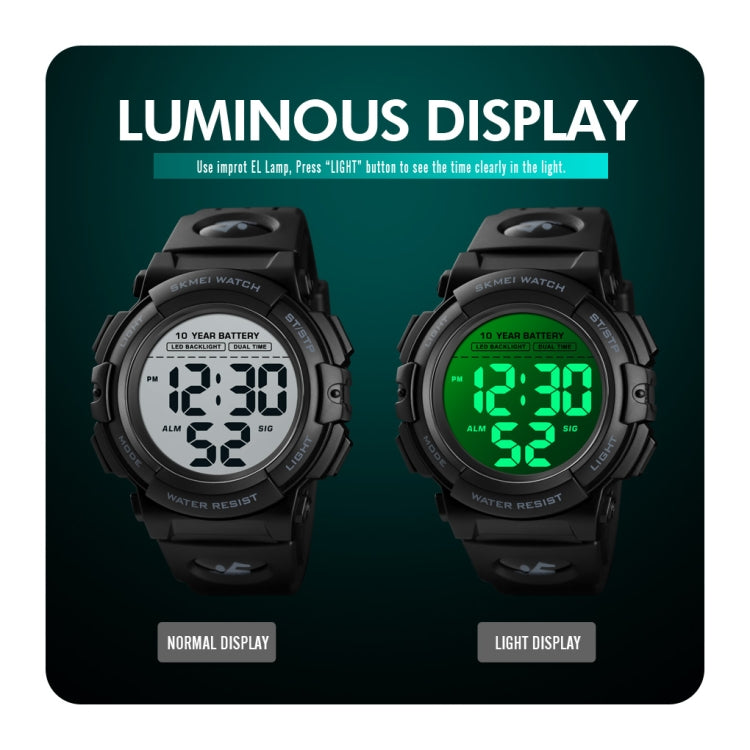 Skmei 1562 Multi Function Outdoor Sports Waterproof Student Electronic Watch Ten Year Battery Mens Watch