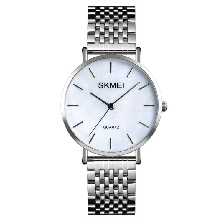 Skmei 1567 Light And Thin Leisure Simple 30m Waterproof Shell Dial Women Steel Band Quartz Watch