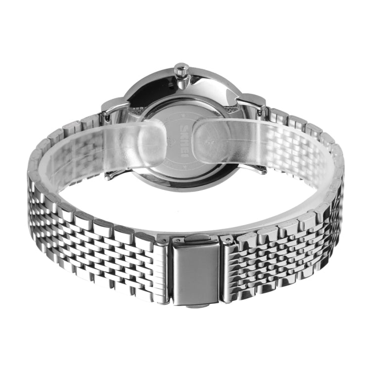 Skmei 1567 Light And Thin Leisure Simple 30m Waterproof Shell Dial Women Steel Band Quartz Watch