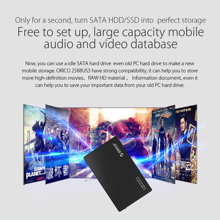 ORICO 2588US3-V1 2.5 inch USB3.0 Hard Drive Enclosure