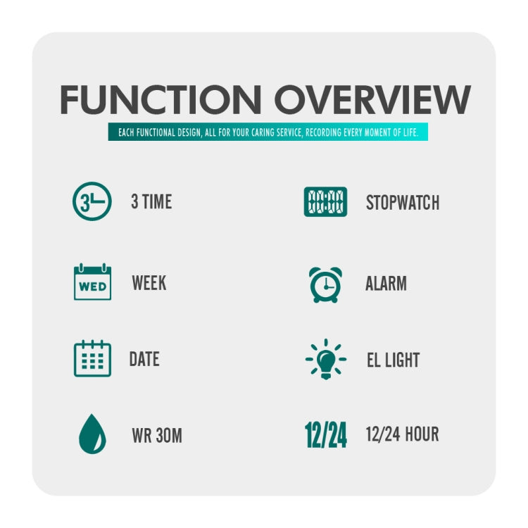 SKMEI 1538 Multi-Function Time Large Dial Steel Belt Men  Casual Sports Electronic Watch