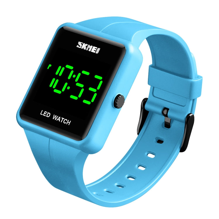 SKMEI 1541 Fashion Led Watch Square Couple Model Waterproof Electronic Watch Silicone Watch