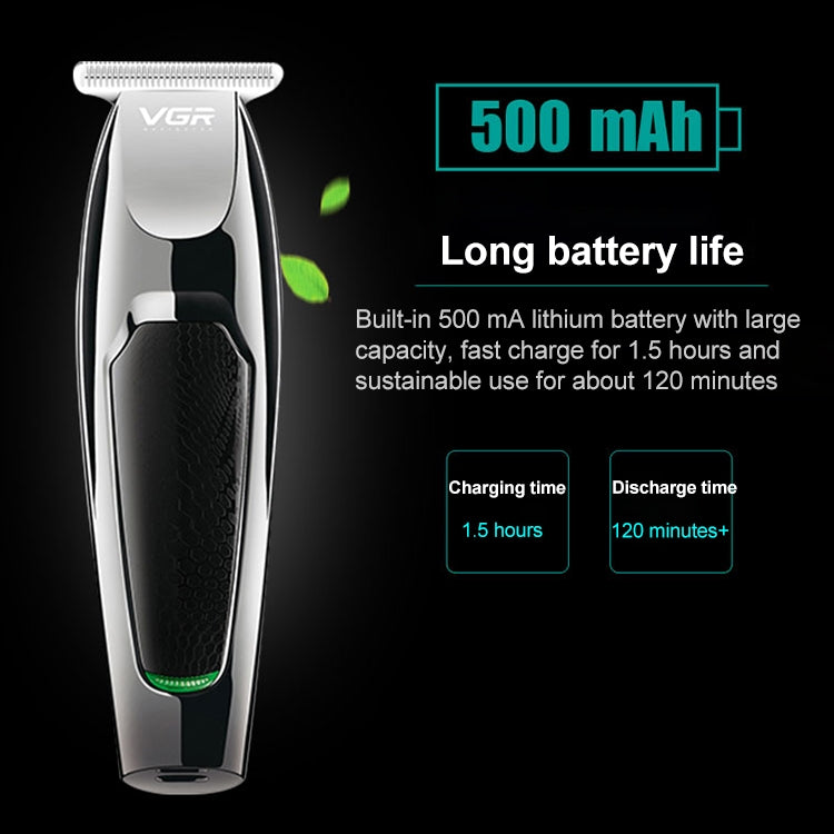 VGR V-030 10W USB Cutter Head Engraving Electric Hair Clipper with 5 Limit Combs