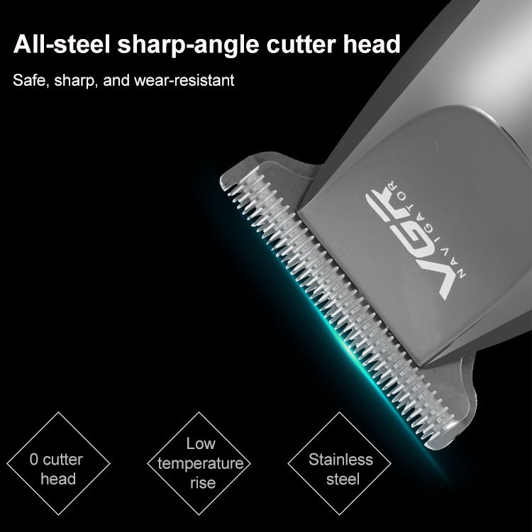 VGR V-030 10W USB Cutter Head Engraving Electric Hair Clipper with 5 Limit Combs