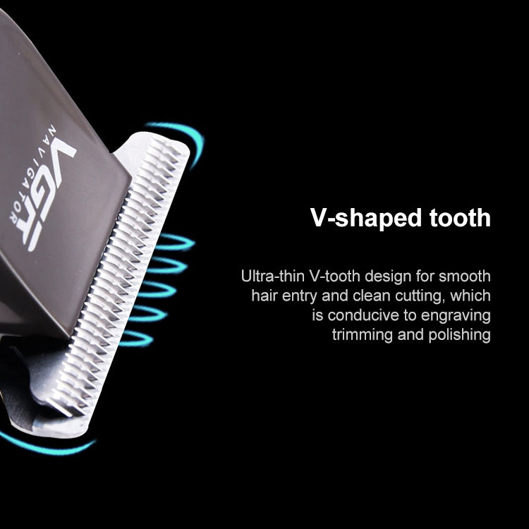 VGR V-030 10W USB Cutter Head Engraving Electric Hair Clipper with 5 Limit Combs