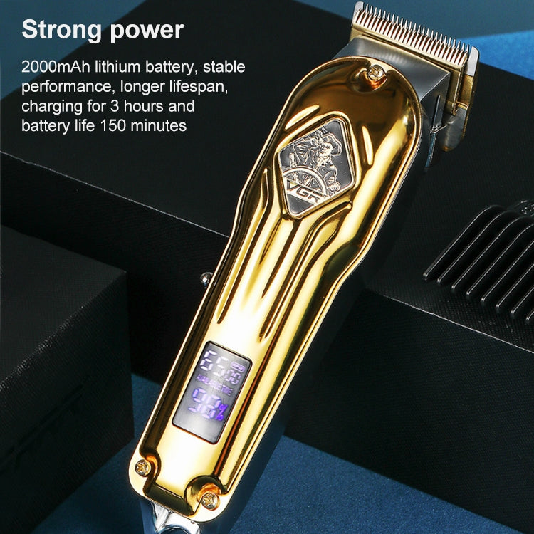 VGR V-267 10W USB Metal Hair Clipper with LED Digital Display & 5 Gears Adjustment