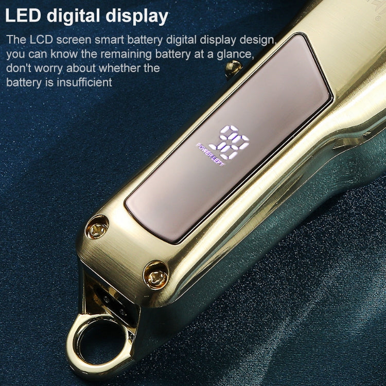 VGR V-278 10W USB Metal Electric Hair Clipper with LED Digital Display