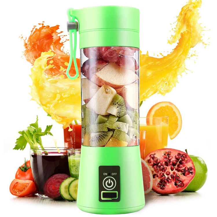 380ml 6 Blender Juicer Cup USB Rechargeable Electric Automatic Vegetable Fruit Citrus Orange Juice Maker Cup Mixer Bottle