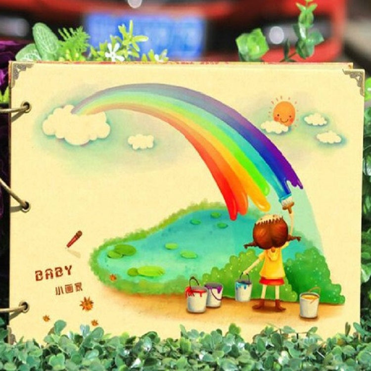 10 inch DIY Paste Retro Loose-leaf Iron Hoop Photo Album