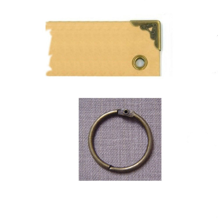 10 inch DIY Paste Retro Loose-leaf Iron Hoop Photo Album