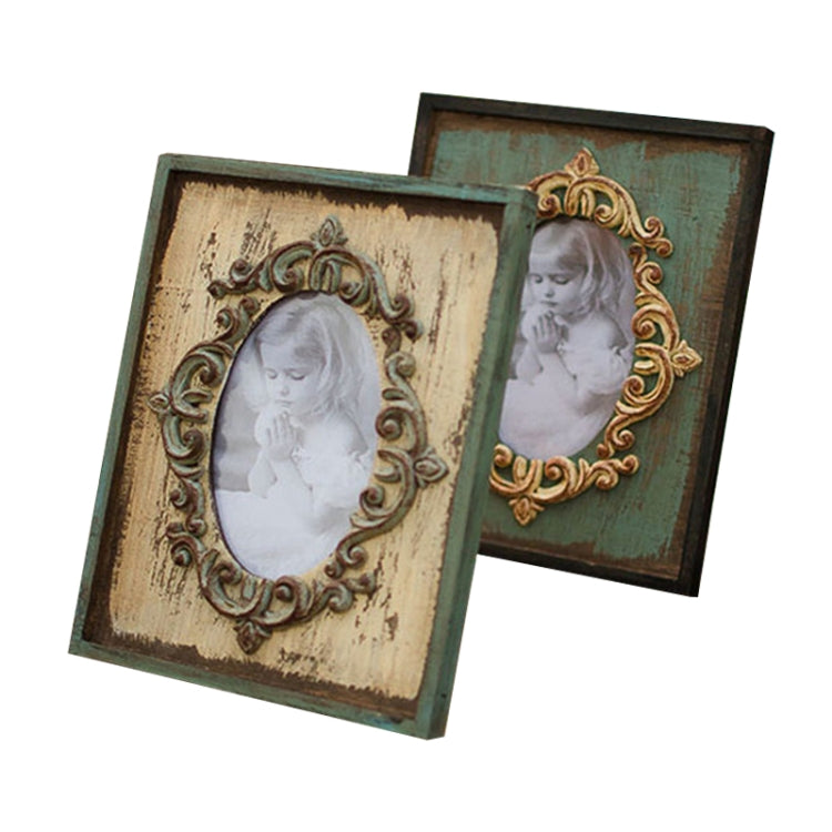 Vintage Wooden Photo Frame Home Decor Wedding Desktop Wall Picture Frame