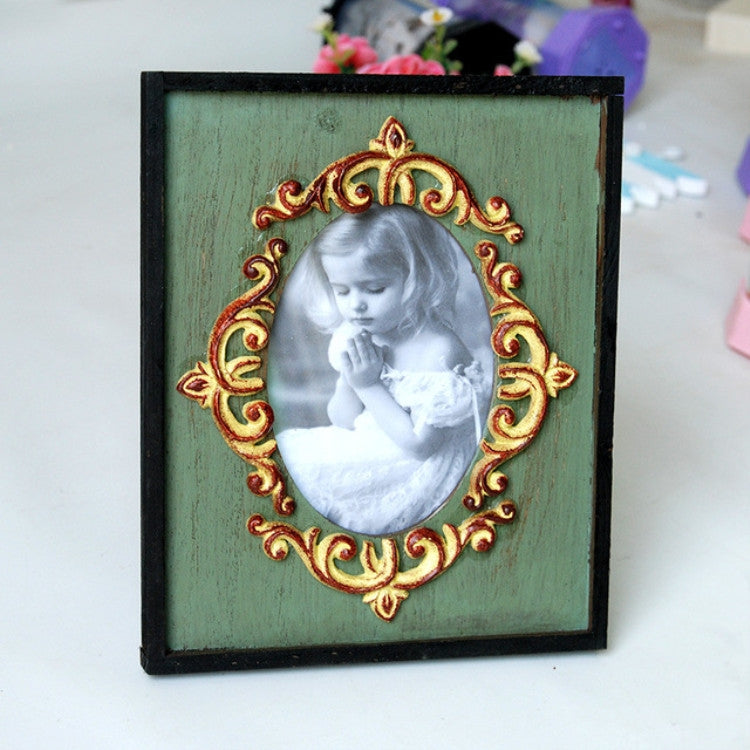 Vintage Wooden Photo Frame Home Decor Wedding Desktop Wall Picture Frame