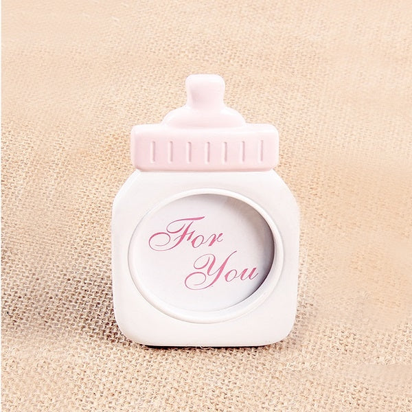 Baby Bottle Shape Plastic Photo Frame Square Photo Frame Decoration Home Decor